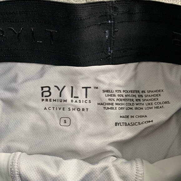 BYLT Active Shorts Mens Small Blue Lined Stretch Athletic Gym Workout 7” Tie Dye - Picture 8 of 11